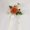 Orange, variant on Elegant Retro Artificial Flower Car Decorations for Weddings - Floral Arrangements for Rearview Mirrors & Door Handles