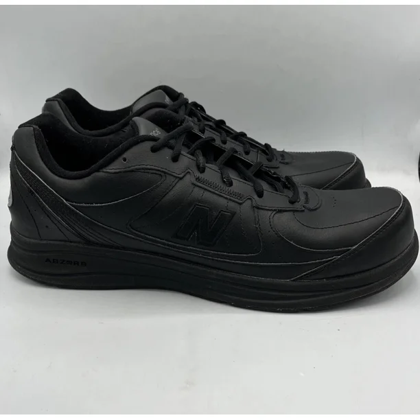 New Balance 577 Lace Up Athletic Walking Shoes MW577BK Men's Size 14 D Black