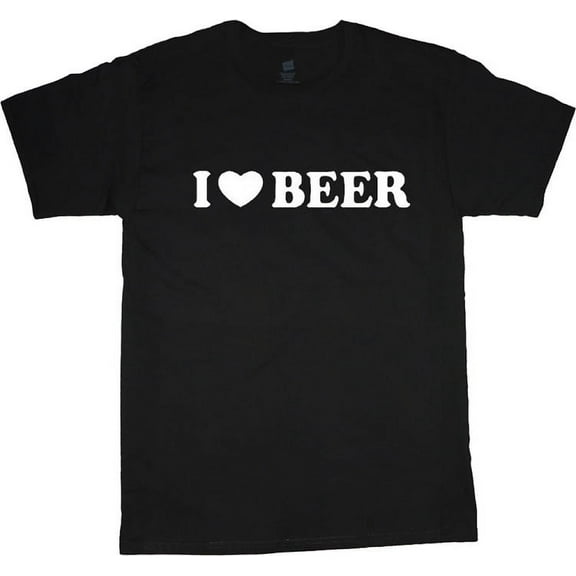 I Love Beer T-shirt Men's Tee Black