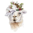 thumbnail image 3 of Loreth, Lanie 12x12 Black Modern Framed Museum Art Print Titled - Decked Out Llama II, 3 of 5