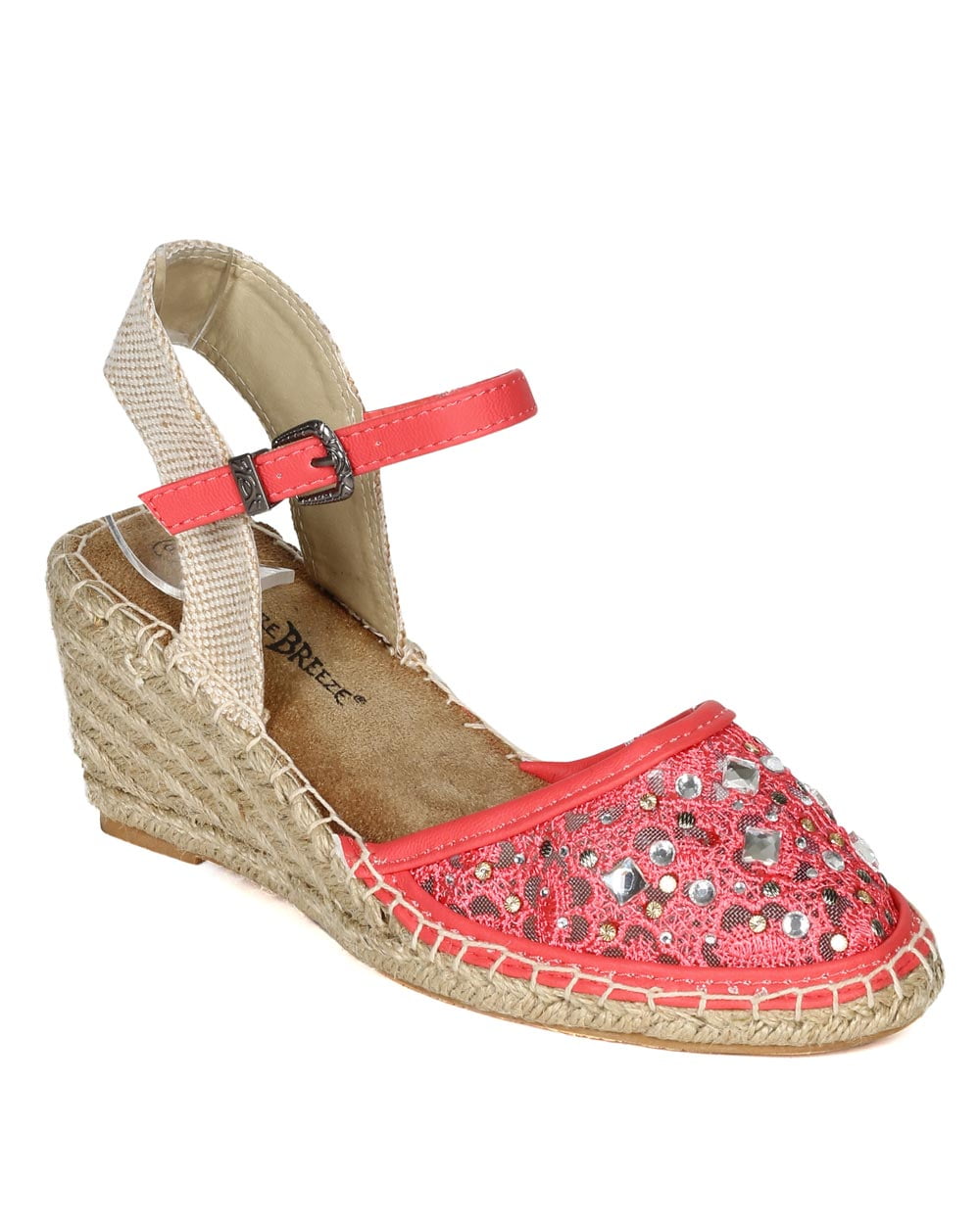 jewel espadrille wedge sandal