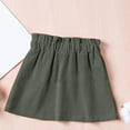 thumbnail image 7 of Spazoro Toddler Girls Elastic Waist Skirts, Corduroy Breathable Bow Knot Solid A-Line Skirts for Child Girls Green Size 5-6 T, 7 of 7