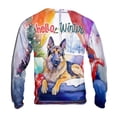 thumbnail image 2 of Watercolor Hello Winter German Shepherd Chill Christmas Welcome All Over Print 3D Sweatshirt Unisex Merch Alsatian Dog Lover Gifts - 00016, 2 of 6
