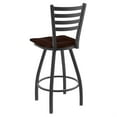 thumbnail image 2 of Holland Catalina XL 25" Counter Stool - Pewter/Black Vinyl Seat, 2 of 2