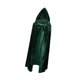 thumbnail image 2 of Capa con capucha para Halloween, suave para cosplay para fiesta temática de actuación en el escenario Verde oscuro, 2 of 9