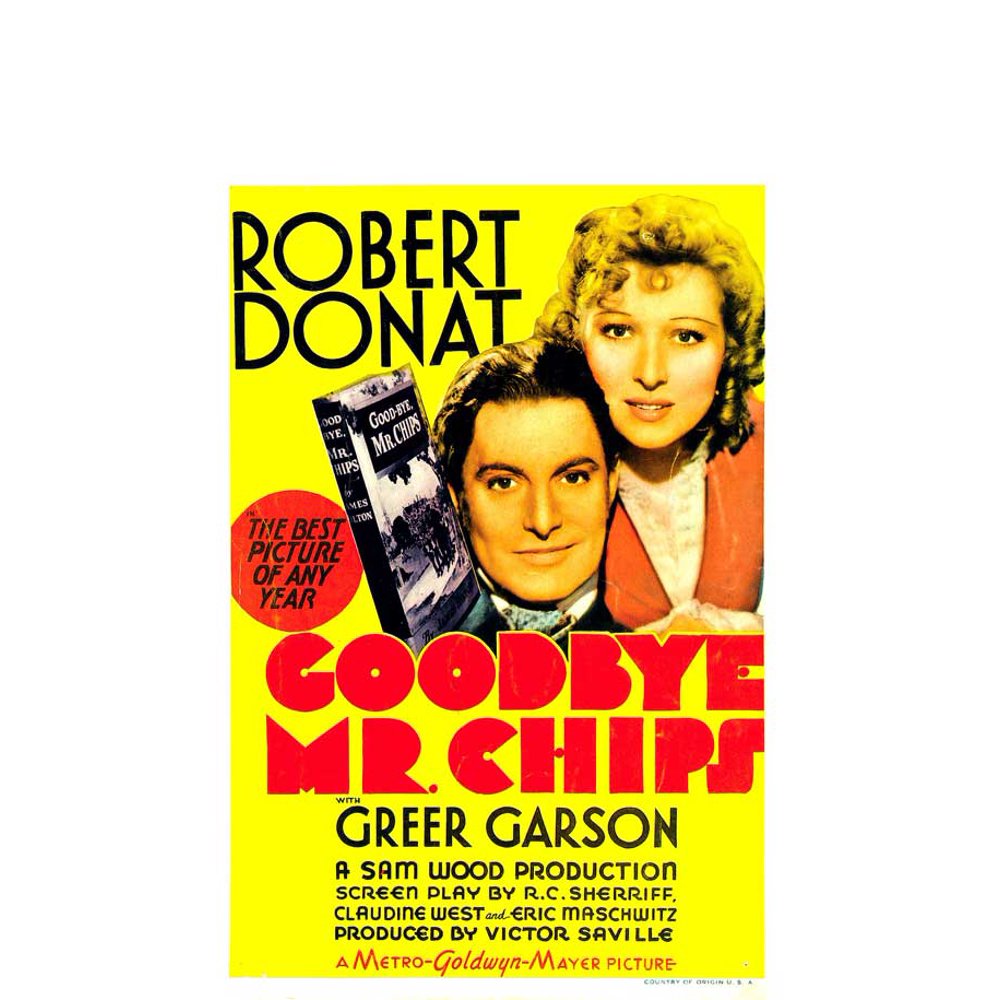 Goodbye Mr. Chips movie POSTER (Style C) (11" x 17") (1939) Walmart