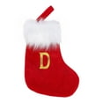 thumbnail image 3 of Xuniizn Personalized Christmas Stockings with Initials - Custom Embroidered Stocking Set, Luxury Velvet Xmas Stockings for Family, Holiday Christmas Decorations, Red, New Model D, 3 of 6
