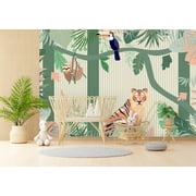 Muravie Safari Animals Tropical Wallpaper