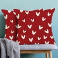 thumbnail image 2 of Valentine''s Day Pillow Covers 18x18 Set of 2, Love Heart Red Throw Pillow Covers Valentine''s Day Decorative Pillowcase Valentine''s Day Decor for Home Couch Sofa Outdoor, 2 of 6