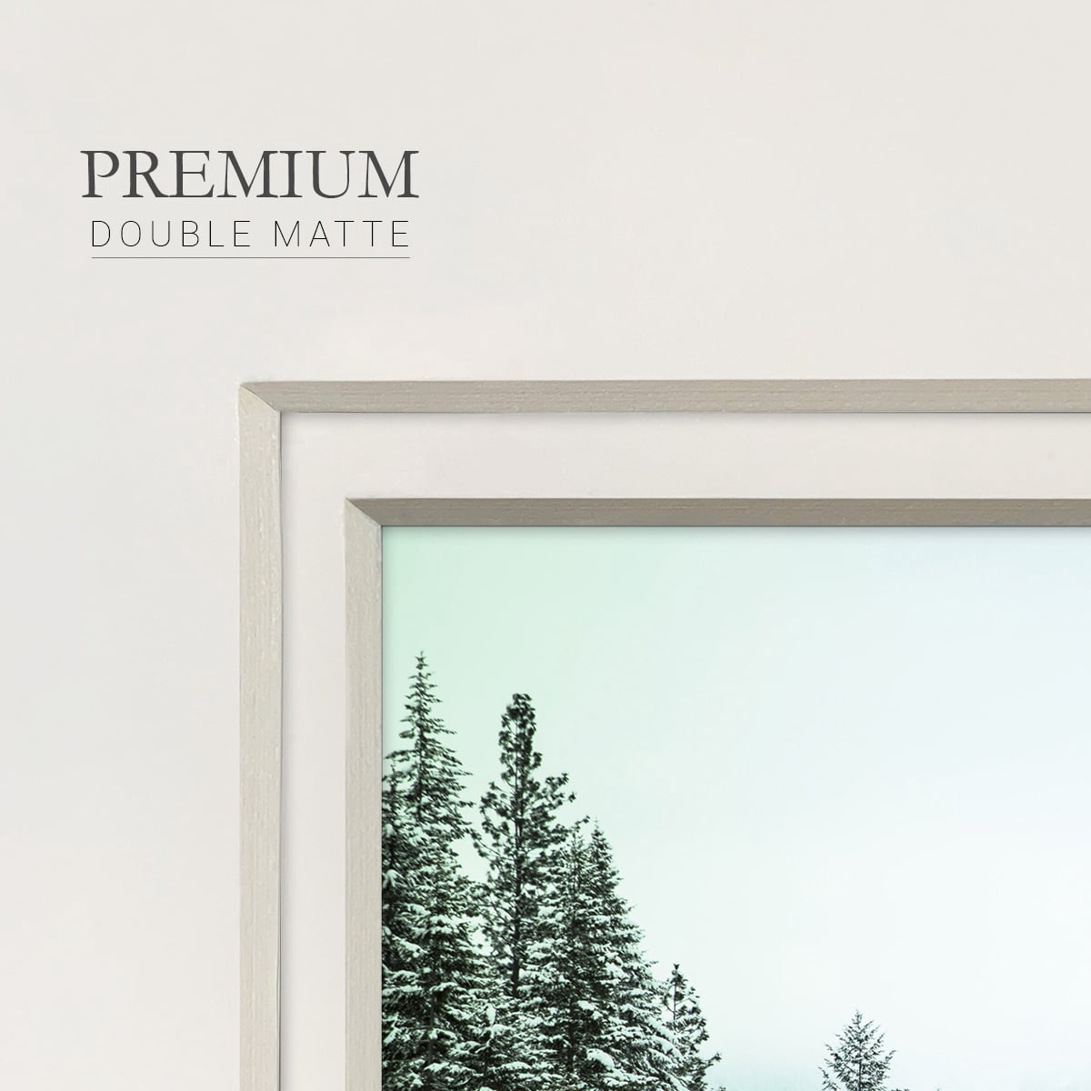 Snowfall in Cascadia II V1Premium Framed Print