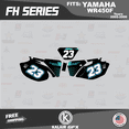 thumbnail image 3 of Kalair GFX Graphics Kit for Yamaha WR450F (2005-2006) Fh Series, 3 of 5