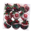 thumbnail image 3 of Adornos de bolas de Navidad, adornos decorativos, colgantes, regalos de fiesta, adornos navideños para árboles de Navidad, para fiestas en interiores Estilo E, 3 of 8