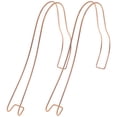 thumbnail image 1 of GOOHOCHY 2 soportes de exhibición de zapatos de metal elástico, soporte simple para zapatos de tacón alto, estantes de acero inoxidable para uso en el hogar y la tienda (oro rosa)., 1 of 8