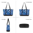 thumbnail image 6 of FORMRS Canvas Laptop Tote Bag for Women with 15.6" Computer Compartments Shoulder Handbag, Green Dots, 6 of 7