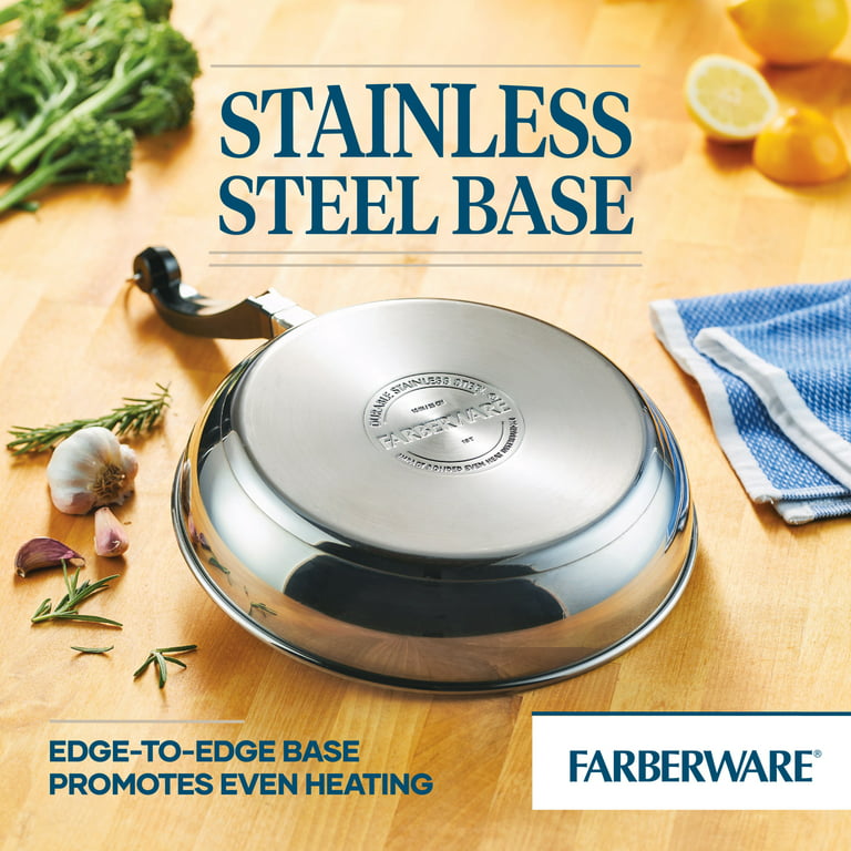 Farberware 17 x 12.25 Stainless Steel Roaster with Rack