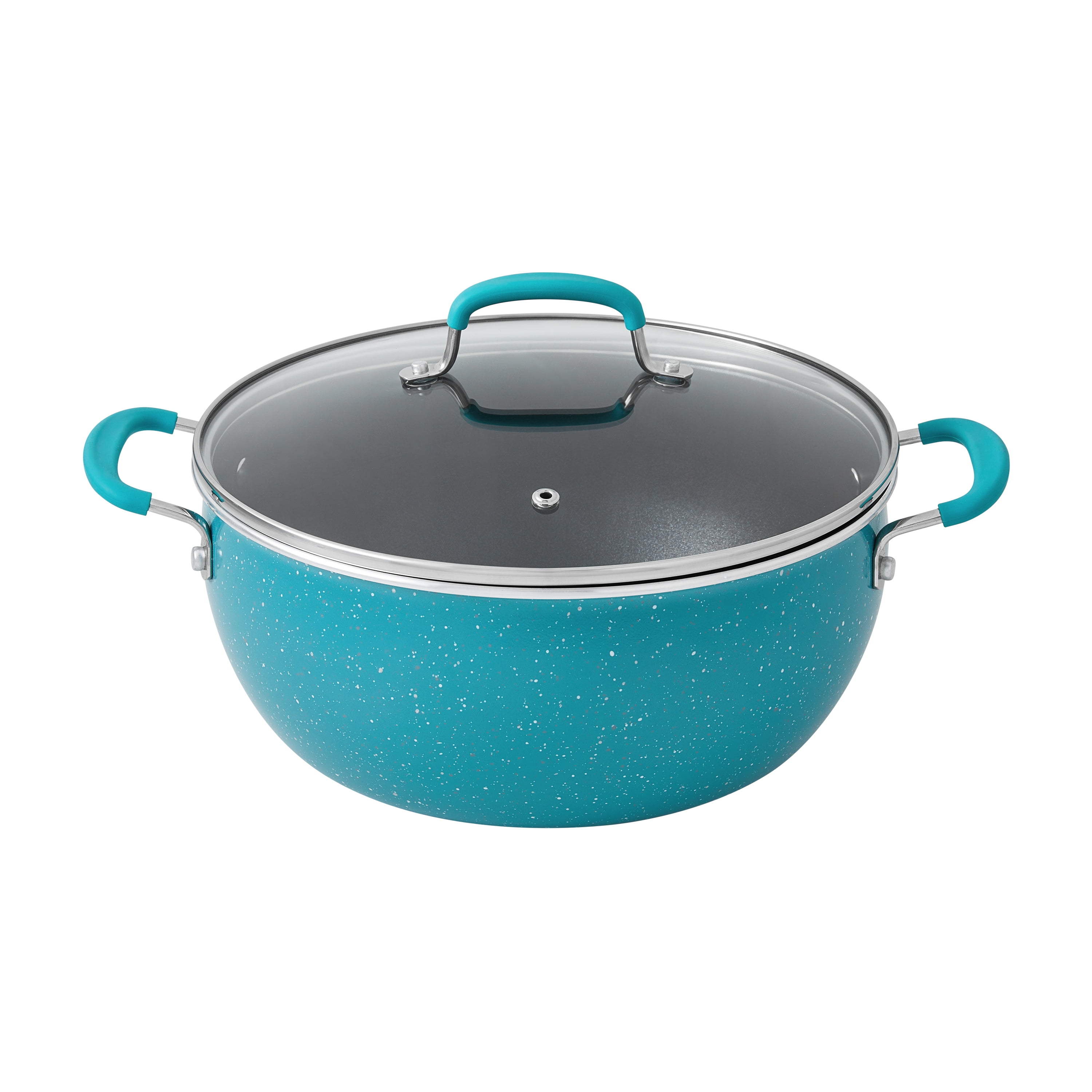 The Pioneer Woman Frontier Speckle Aluminum 10-Piece Cookware Set Turquoise  Non Stick Cooking Pot Set Kitchen - AliExpress