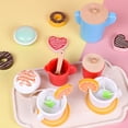 thumbnail image 3 of 1 Set Afternoon Tea Playthings Simulation Wooden Food Dessert Pretend Play Toy, 3 of 6