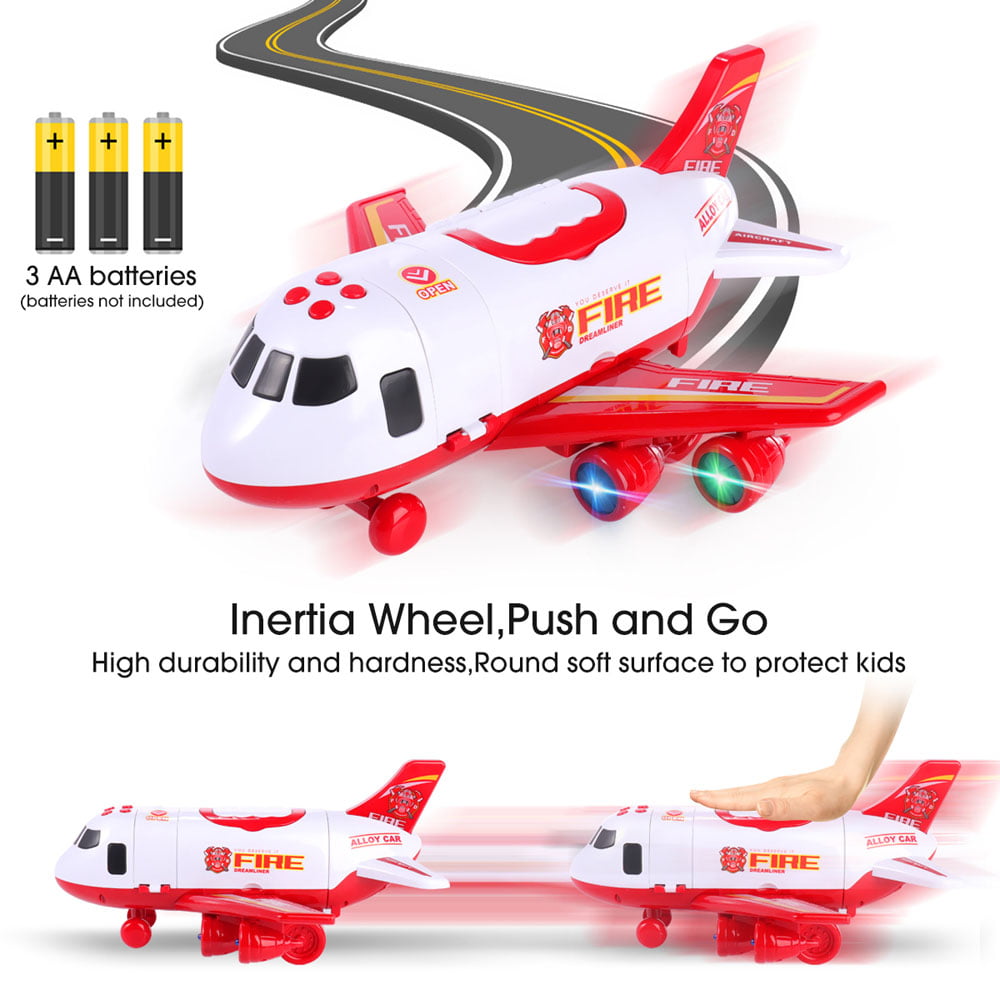 FAMURE Toddler Airplane Toys  Universal Wheel Toddler Toy Plane
