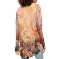 thumbnail image 4 of UoCefik Tops for Women 2024 Tunic Shirts Long Sleeve to Wear with Leggings Crew Neck Blouses Solid Color Tees Tops Complexion 3XL, 4 of 5