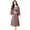 Pink, variant on Joernso 2Pcs/Set Women Outfit Commute Trendy Comfortable Mid-length Light Luxury Streetwear Sling Spring Coat Dress Spring Clothing