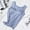 Light Blue, variant on Women's Camisole with Built in Bra Wide Shoulder Strap Cami Tank Top Padded Bra Undershirt Basic Cami Tanks Sleeveless Summer Crop Tops for Workout Sleeping Traveling, M-2XL