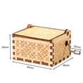 thumbnail image 2 of Yucurem Vintage Wood Hand Cranked Music Box Handcrafted Vintage Gift Mom To My Daughter (A), 2 of 7