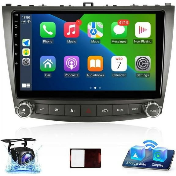In Dash OCTA CORE 3 32GB Android Car Stereo Radio GPS Carplay For Lexus IS IS250 IS300 350