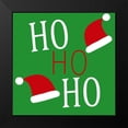 thumbnail image 2 of Allen, Kimberly 15x15 Black Modern Framed Museum Art Print Titled - HO HO HO Hats, 2 of 5