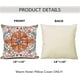 thumbnail image 3 of Fundas de almohada bohemias con estampado de alfombra, decorativas, estilo retro, con diseño floral oxidado, de lino, para sofá, sala de estar, 45 x 45 cm, 3 of 6