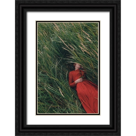 Barantseva, Olga 11x14 Black Ornate Wood Framed with Double Matting Museum Art Print Titled - Untitled