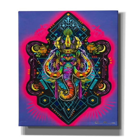 Epic Graffiti 'King Elephant' by Dean Russo, Canvas Wall Art, 26"x30"