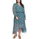 thumbnail image 1 of Vestido alto y bajo Floral 1.STATE para mujer azul 2X, 1 of 1