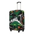 thumbnail image 2 of Easygdp Dinosaur Skeleton Double-Sided Printed Elastic Suitcase Protective Cover,Invisible Zipper, Business Trip Luggage Cases,Washable And Resistant To Falling -Small, 2 of 9