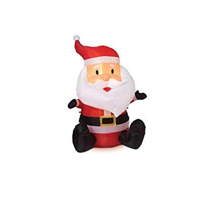 air blown baby santa lighted yard art