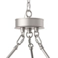 thumbnail image 5 of ACROMA  15-light Farmhouse Large Wagon Wheel Candle Chandelier with UL Certified - D40'' * H130'' Nickel Dust Satin Adjustable, Over 60 Inches Chrome,, 5 of 5
