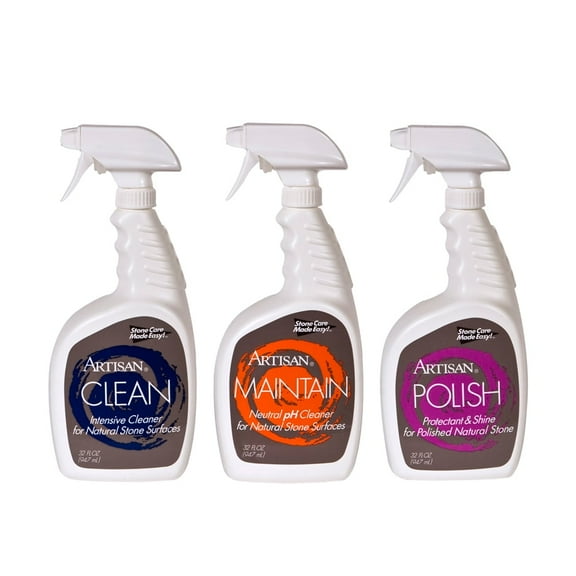 Artisan Maintain Polish, Clean Kit for Marble and Granite Care (32oz) for household cleaner