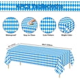 thumbnail image 2 of wqlpp-4 Pack Oktoberfest Tablecloths - Blue and White Checkered Tablecloth Beer Table Cloths Rectangular Oktoberfest Table Covers for German Oktoberfest Decorations Supplies, 54" x 86", 2 of 4