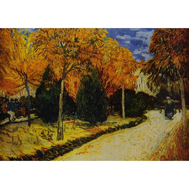 Autumn Garden Art Print By Vincent van Gogh - 39x28 ... Autumn Garden Art Print By Vincent van Gogh - 39x28 ...