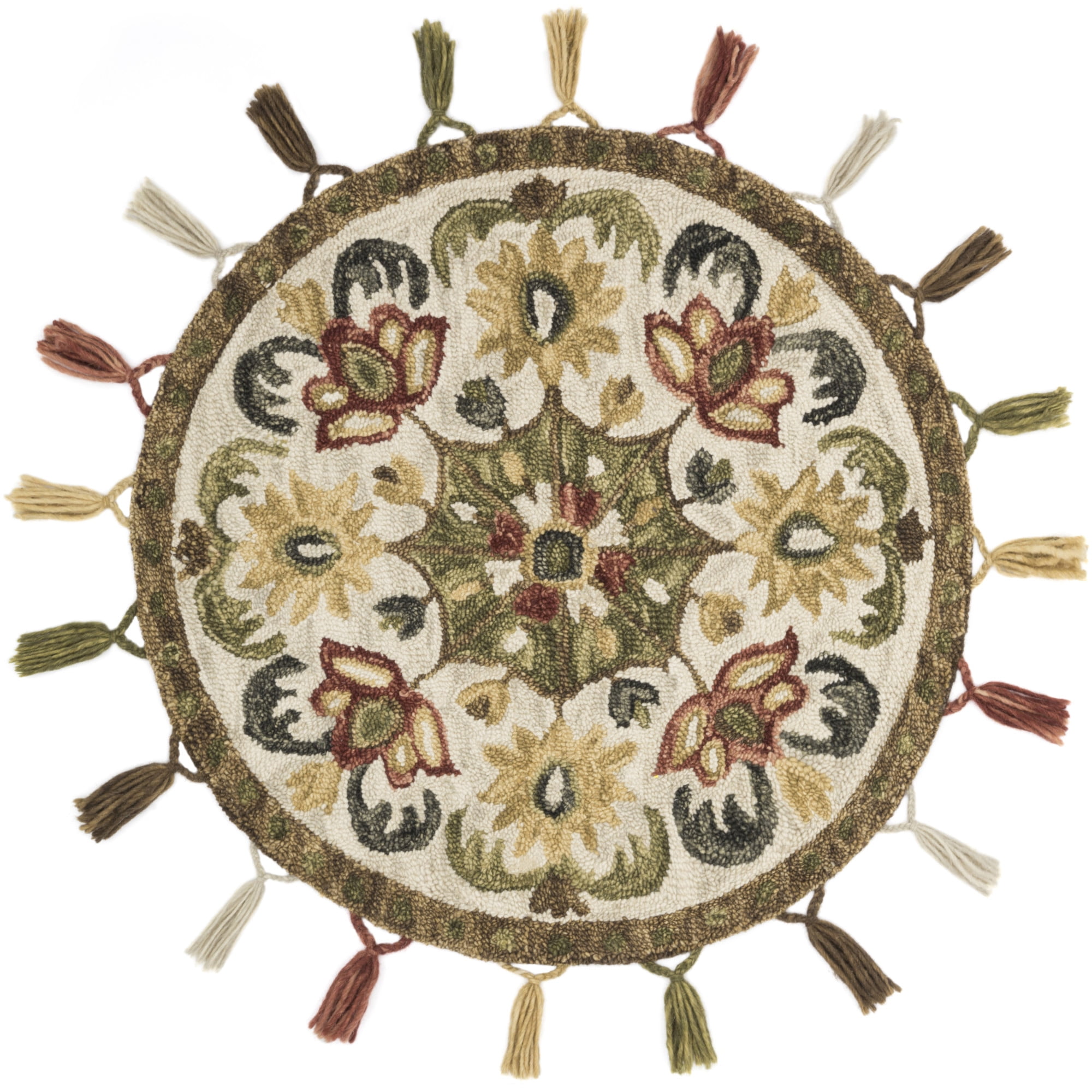 Loloi Rugs Remyru13300R Remy 3' Round Wool Traditional Throw Rug