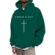 thumbnail image 2 of MHFRRA Sudadera con Capucha y Diseño de Jersey, Informal, Cómoda y Urbana para Creyentes Verde, 2 of 3
