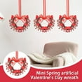 thumbnail image 5 of Jessee 6 Pcs 7 Inch Mini Valentine's Day Decor Wreaths Small Love Wreath Cabinet Wreath Outdoor Decorations for Valentine's Day Wedding Porch Window Front Door Decor, 5 of 7