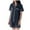 Navy, variant on vigerkar Pajama Set for Women 2 Piece Lounge Set Short Sleeve Tops and Shorts Soft Sleepwear, Chest Pocket Navy, M