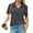 Dark Gray #012, variant on Womens Polo Shirts Short Sleeve V Neck Collared Golf Tops Summer Casual Business Office Work Blouses Blue M