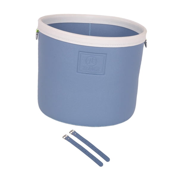 Bote de basura para asiento trasero de coche, cesta de almacenamiento colgante, cesta colgante para bicicleta, bolsa de basura para vehículos sedanes Azul
