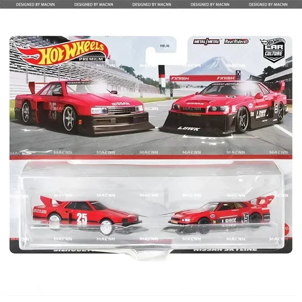Orginal Hot Wheels Premium Car Culture 1:64 Diecast Super Street Nissan Sentra Ser Silvia Subaru Bugatti Vehicles Model Gift