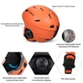 thumbnail image 3 of TOMSHOO CE Certified Orange M-Size One-Piece Winter Ski Helmet (No Goggles Included), 3 of 6