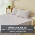 thumbnail image 2 of Pink Gingham Twin Sheet Set, Soft Brushed Microfiber Pink Plaid Twin Bed Sheets, 3-Pieces Pink Checked Sheet Set with Deep Pocket, 2 of 7