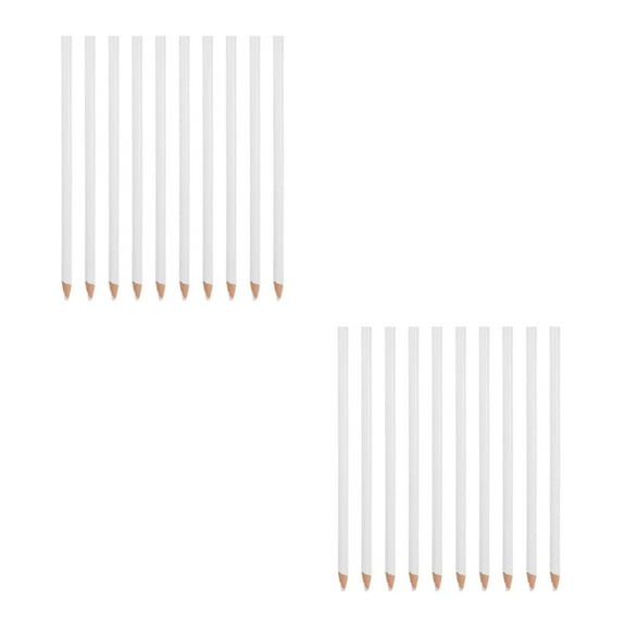 SWETRACE Garments Wax Pencils White Wood for Art Projects 20Pcs