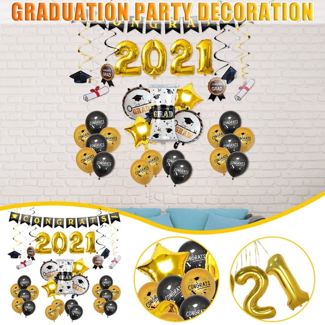 Graduation Banner Bunting Banner Decorative Pull Flag Graduation Party