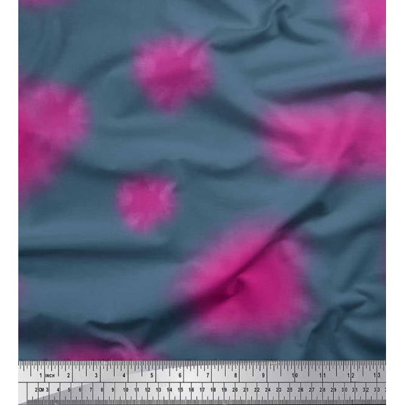 Soimoi Cotton Duck Fabric Tie Dye Tie-Dye Decor Fabric Printed Yard 42 Inch Wide